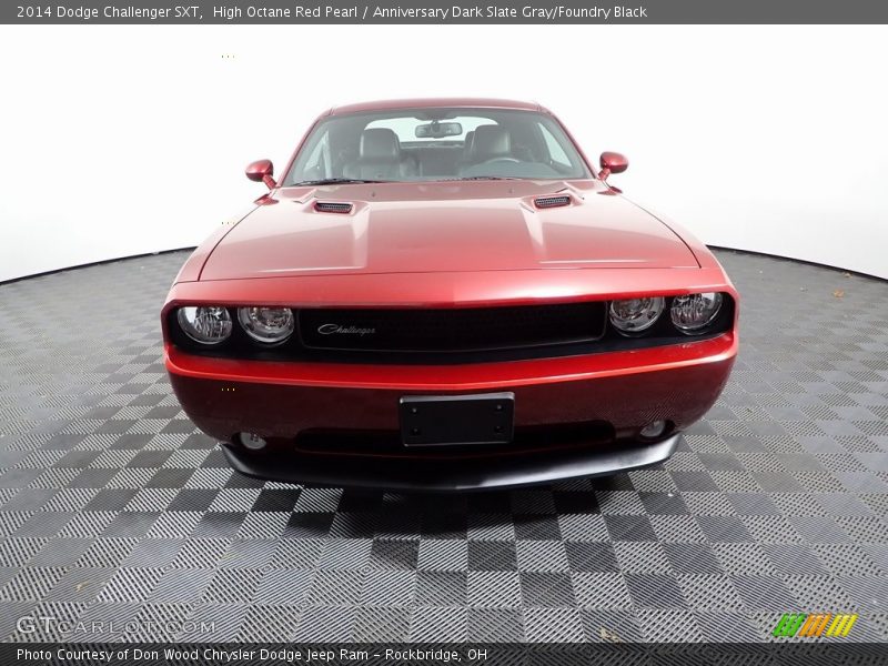 High Octane Red Pearl / Anniversary Dark Slate Gray/Foundry Black 2014 Dodge Challenger SXT