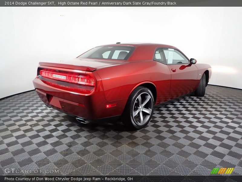 High Octane Red Pearl / Anniversary Dark Slate Gray/Foundry Black 2014 Dodge Challenger SXT