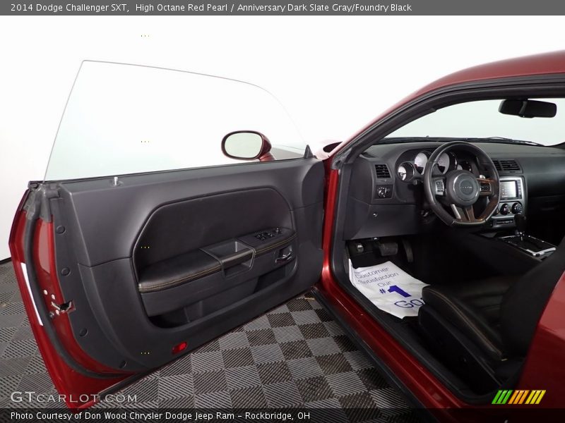High Octane Red Pearl / Anniversary Dark Slate Gray/Foundry Black 2014 Dodge Challenger SXT