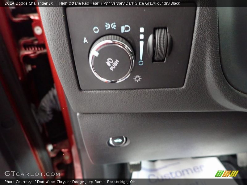 High Octane Red Pearl / Anniversary Dark Slate Gray/Foundry Black 2014 Dodge Challenger SXT