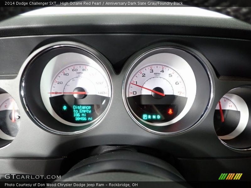 High Octane Red Pearl / Anniversary Dark Slate Gray/Foundry Black 2014 Dodge Challenger SXT