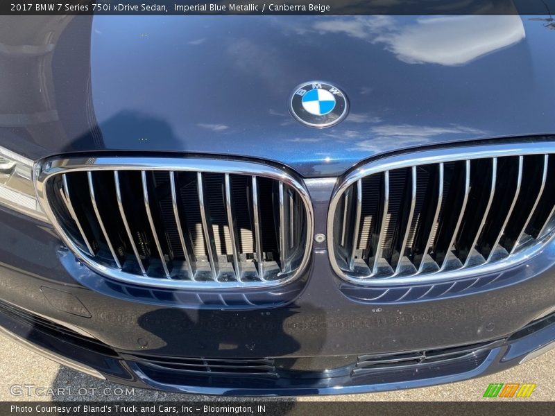 Imperial Blue Metallic / Canberra Beige 2017 BMW 7 Series 750i xDrive Sedan