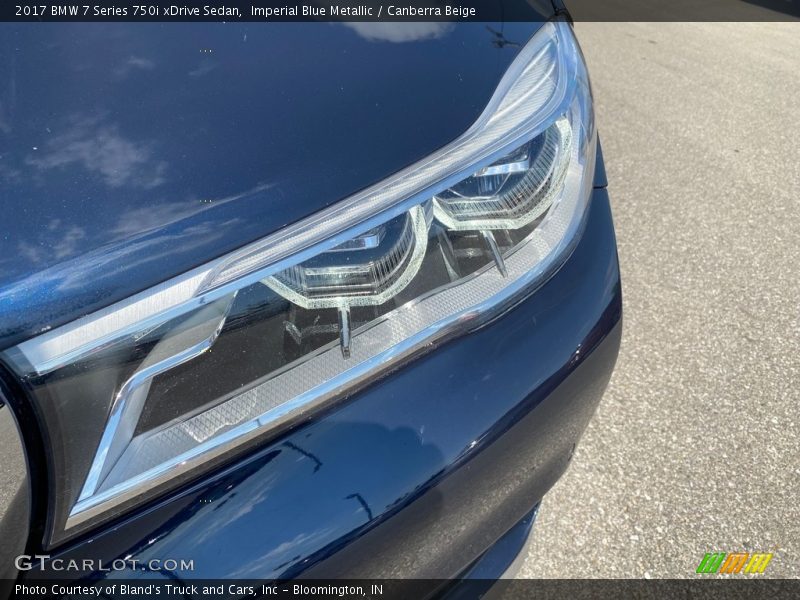 Imperial Blue Metallic / Canberra Beige 2017 BMW 7 Series 750i xDrive Sedan