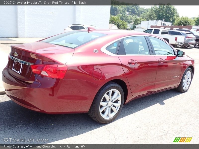 Siren Red Tintcoat / Jet Black 2017 Chevrolet Impala LT