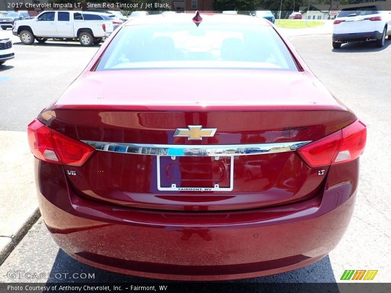 Siren Red Tintcoat / Jet Black 2017 Chevrolet Impala LT