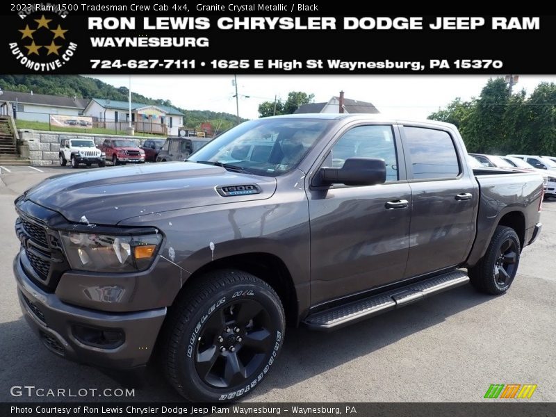 Granite Crystal Metallic / Black 2023 Ram 1500 Tradesman Crew Cab 4x4