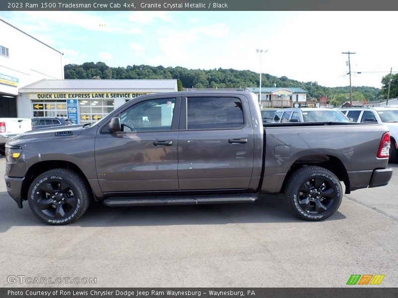 Granite Crystal Metallic / Black 2023 Ram 1500 Tradesman Crew Cab 4x4