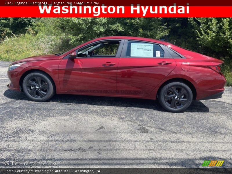 Calypso Red / Medium Gray 2023 Hyundai Elantra SEL