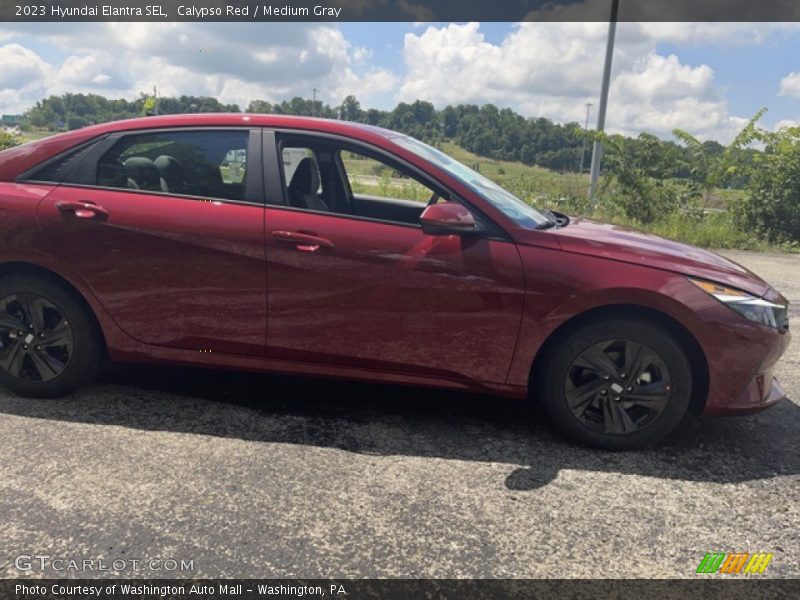 Calypso Red / Medium Gray 2023 Hyundai Elantra SEL