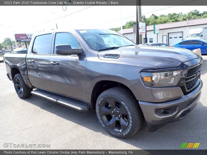 Granite Crystal Metallic / Black 2023 Ram 1500 Tradesman Crew Cab 4x4