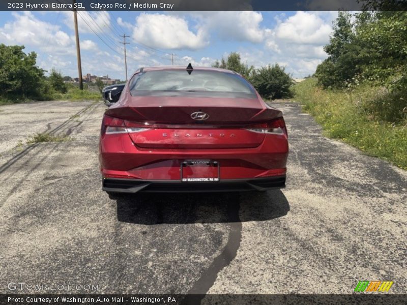 Calypso Red / Medium Gray 2023 Hyundai Elantra SEL