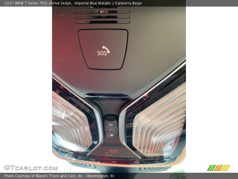 Imperial Blue Metallic / Canberra Beige 2017 BMW 7 Series 750i xDrive Sedan