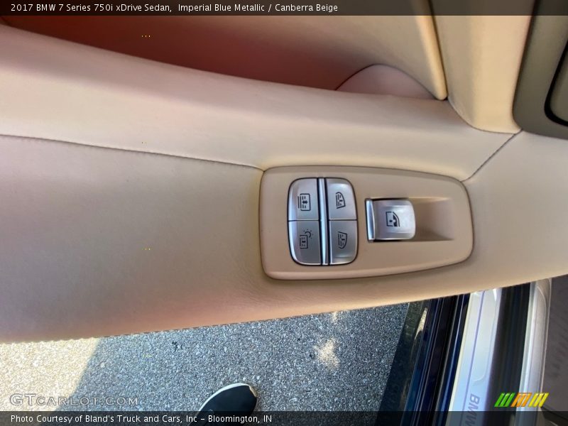 Imperial Blue Metallic / Canberra Beige 2017 BMW 7 Series 750i xDrive Sedan