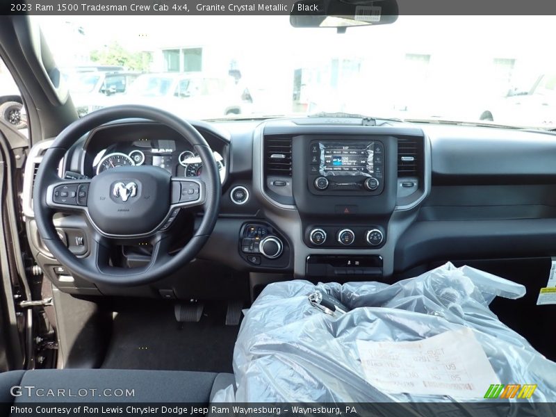 Granite Crystal Metallic / Black 2023 Ram 1500 Tradesman Crew Cab 4x4