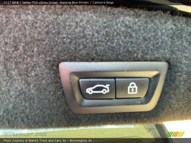 Imperial Blue Metallic / Canberra Beige 2017 BMW 7 Series 750i xDrive Sedan