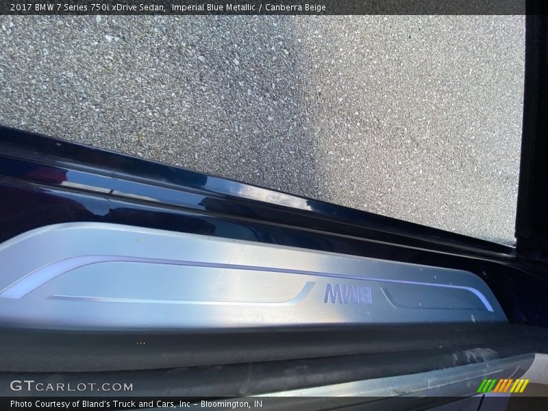 Imperial Blue Metallic / Canberra Beige 2017 BMW 7 Series 750i xDrive Sedan