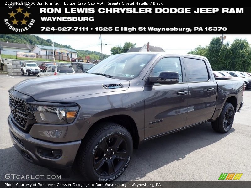 Granite Crystal Metallic / Black 2023 Ram 1500 Big Horn Night Edition Crew Cab 4x4