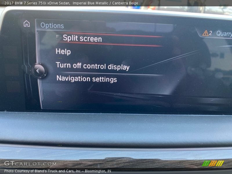 Imperial Blue Metallic / Canberra Beige 2017 BMW 7 Series 750i xDrive Sedan