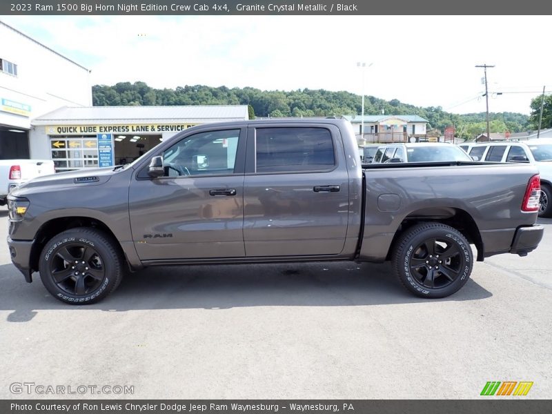 Granite Crystal Metallic / Black 2023 Ram 1500 Big Horn Night Edition Crew Cab 4x4