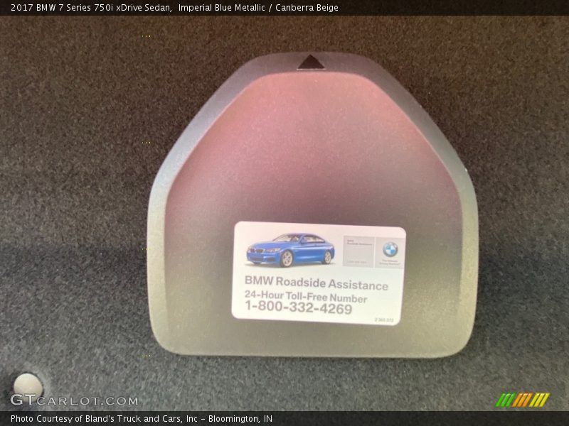 Imperial Blue Metallic / Canberra Beige 2017 BMW 7 Series 750i xDrive Sedan