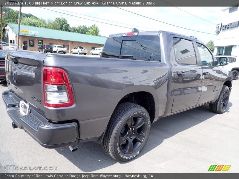 Granite Crystal Metallic / Black 2023 Ram 1500 Big Horn Night Edition Crew Cab 4x4