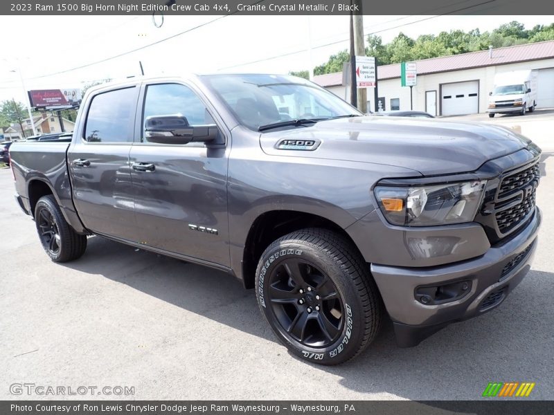Granite Crystal Metallic / Black 2023 Ram 1500 Big Horn Night Edition Crew Cab 4x4
