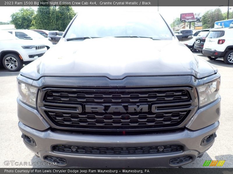 Granite Crystal Metallic / Black 2023 Ram 1500 Big Horn Night Edition Crew Cab 4x4