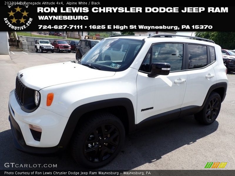 Alpine White / Black 2023 Jeep Renegade Altitude 4x4