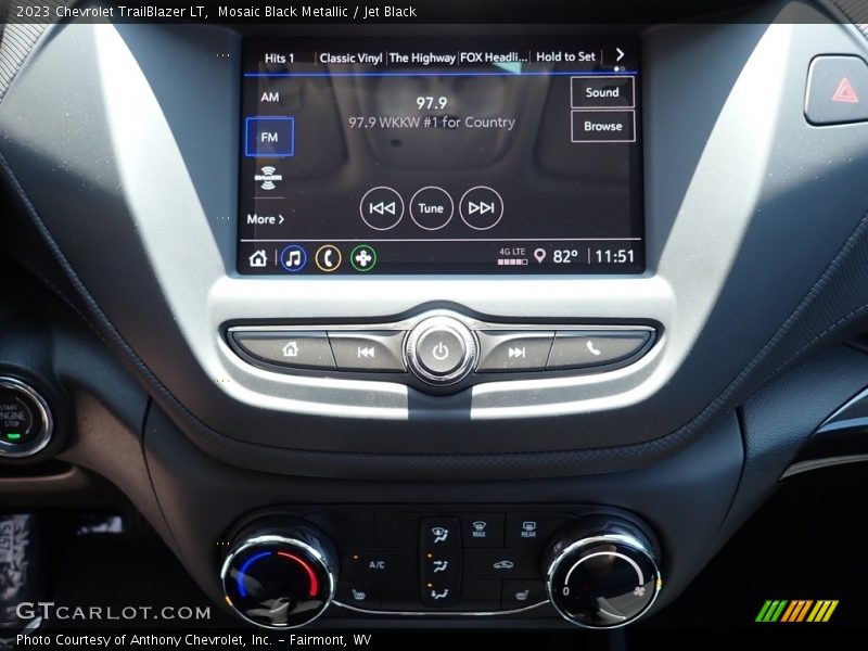 Controls of 2023 TrailBlazer LT