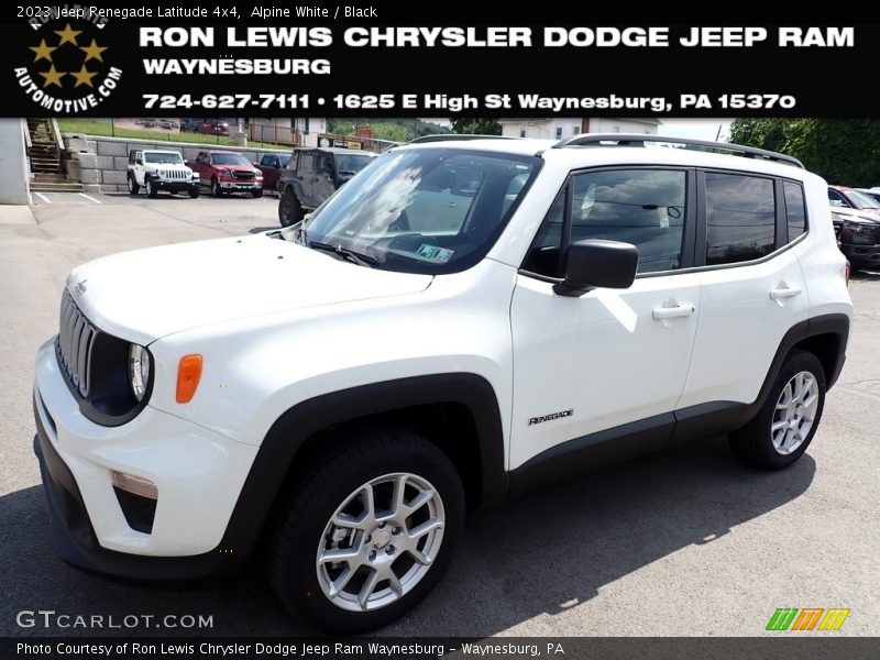 Alpine White / Black 2023 Jeep Renegade Latitude 4x4