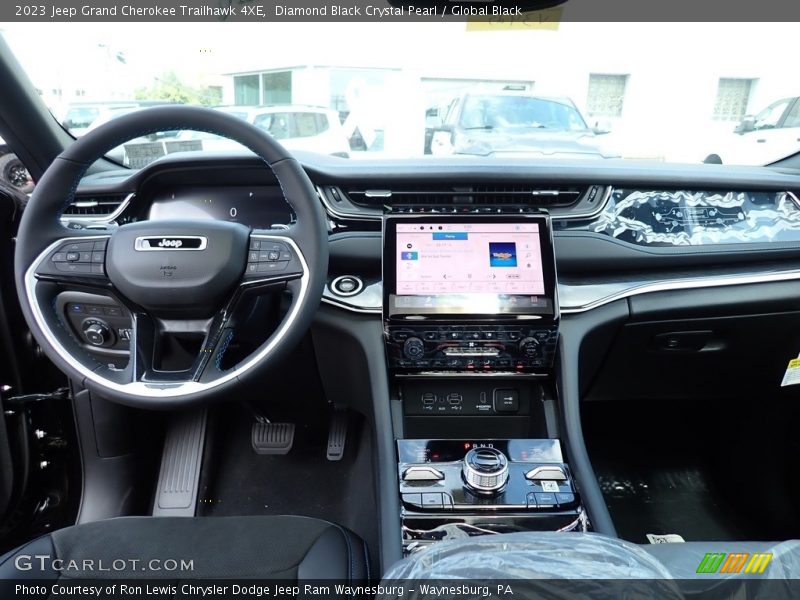Diamond Black Crystal Pearl / Global Black 2023 Jeep Grand Cherokee Trailhawk 4XE