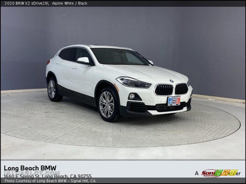 Alpine White / Black 2020 BMW X2 sDrive28i