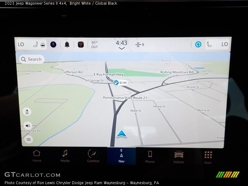 Bright White / Global Black 2023 Jeep Wagoneer Series II 4x4