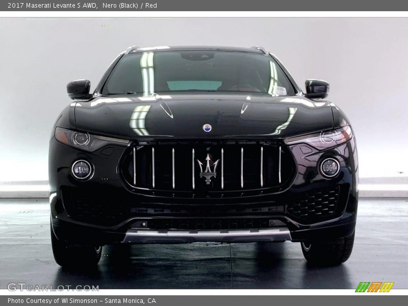 Nero (Black) / Red 2017 Maserati Levante S AWD