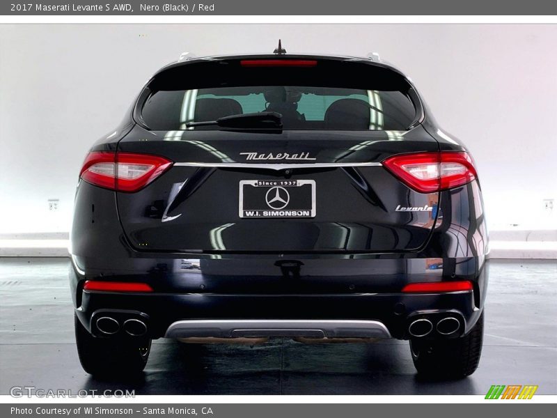 Nero (Black) / Red 2017 Maserati Levante S AWD
