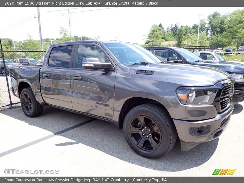 Granite Crystal Metallic / Black 2020 Ram 1500 Big Horn Night Edition Crew Cab 4x4