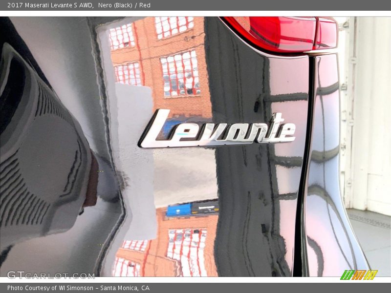 Nero (Black) / Red 2017 Maserati Levante S AWD