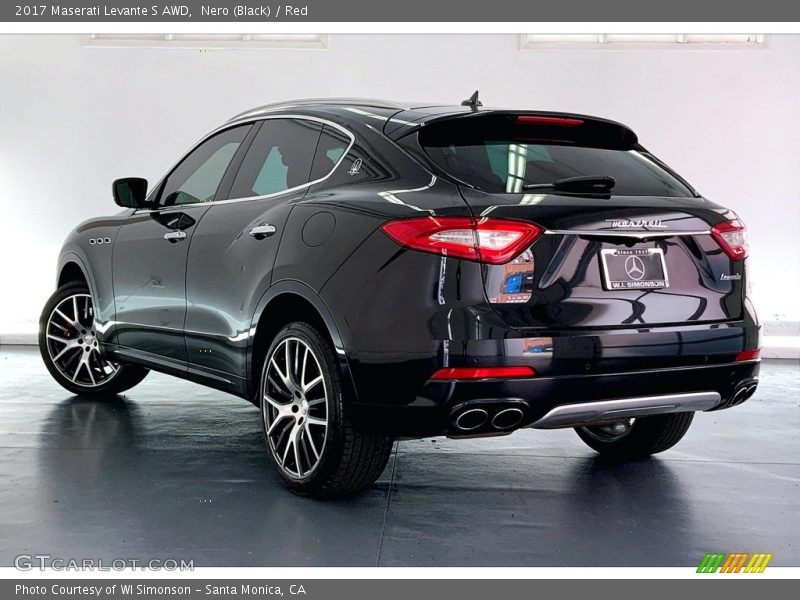 Nero (Black) / Red 2017 Maserati Levante S AWD