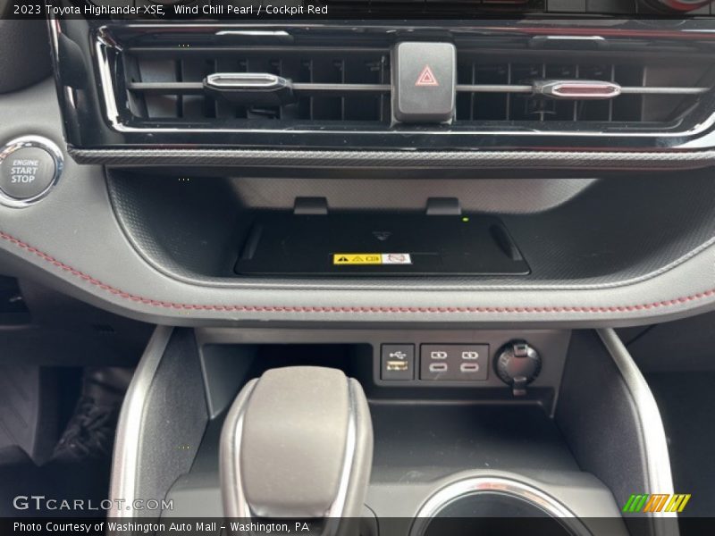 Controls of 2023 Highlander XSE