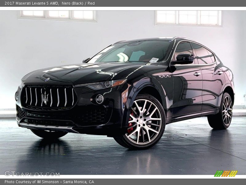 Nero (Black) / Red 2017 Maserati Levante S AWD