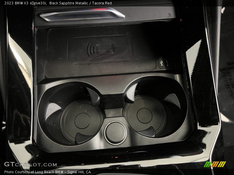 Black Sapphire Metallic / Tacora Red 2023 BMW X3 sDrive30i