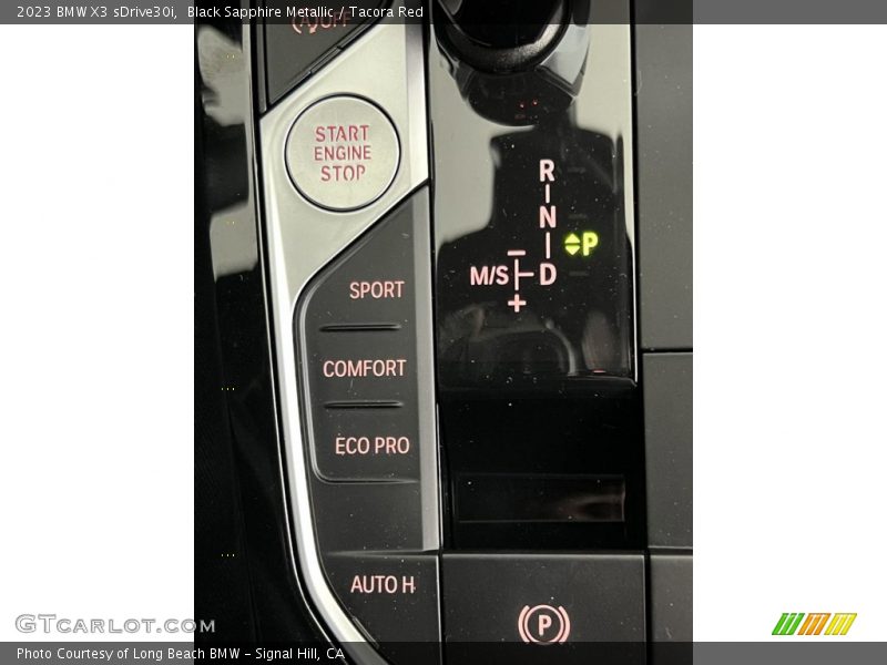 Black Sapphire Metallic / Tacora Red 2023 BMW X3 sDrive30i