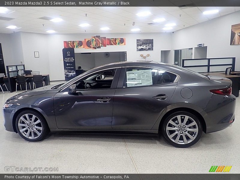 Machine Gray Metallic / Black 2023 Mazda Mazda3 2.5 S Select Sedan