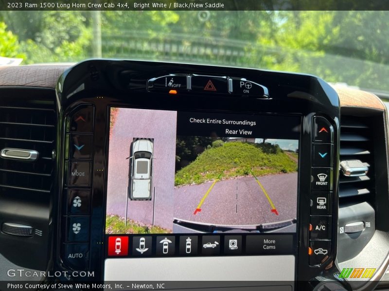Bright White / Black/New Saddle 2023 Ram 1500 Long Horn Crew Cab 4x4