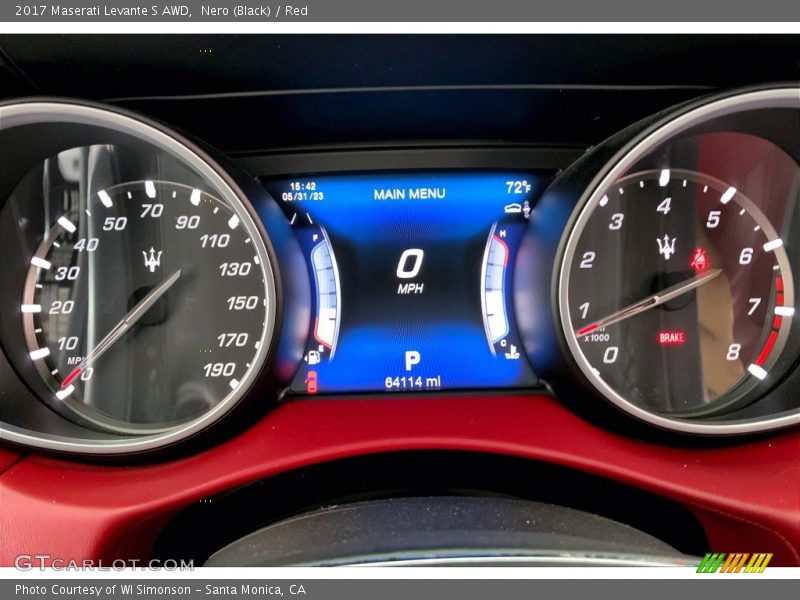  2017 Levante S AWD S AWD Gauges