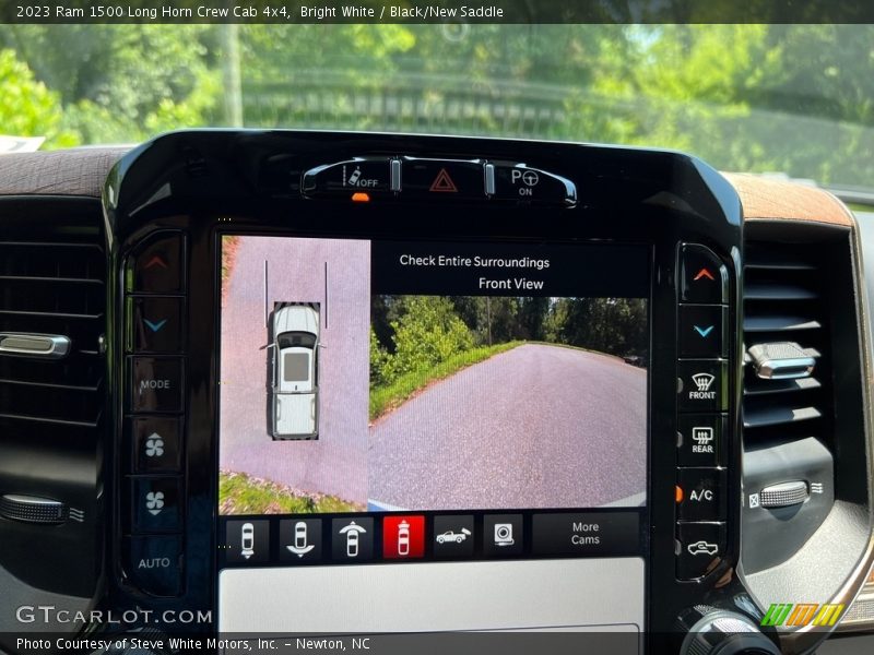 Bright White / Black/New Saddle 2023 Ram 1500 Long Horn Crew Cab 4x4