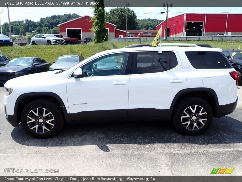 Summit White / Jet Black 2021 GMC Acadia SLE AWD