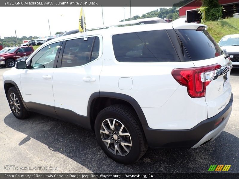 Summit White / Jet Black 2021 GMC Acadia SLE AWD