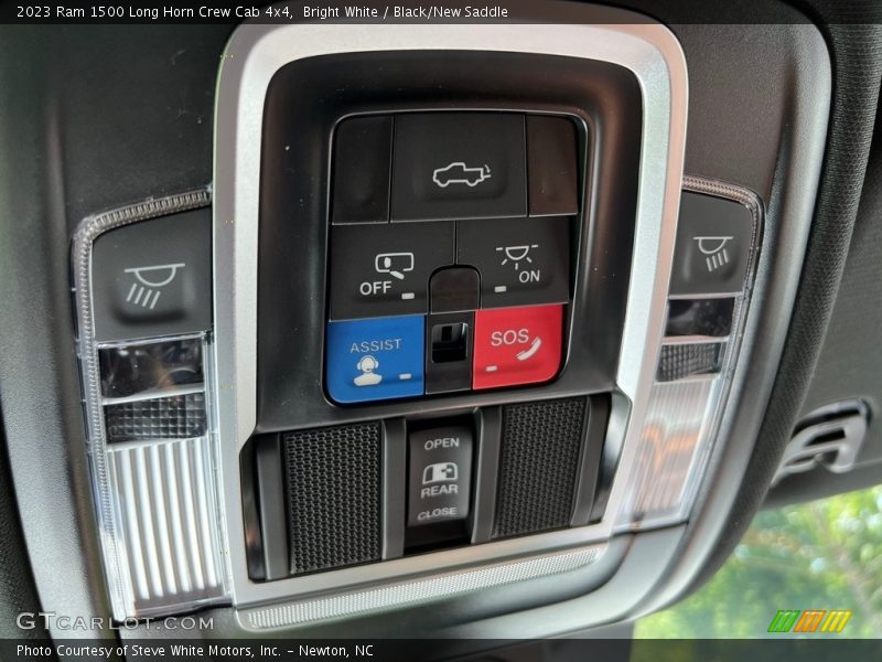 Bright White / Black/New Saddle 2023 Ram 1500 Long Horn Crew Cab 4x4