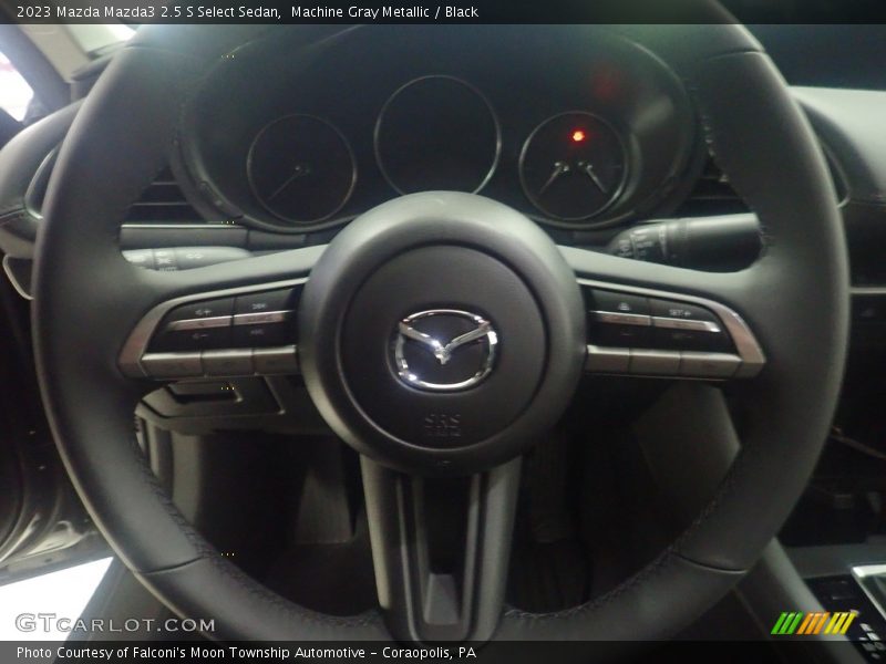Machine Gray Metallic / Black 2023 Mazda Mazda3 2.5 S Select Sedan
